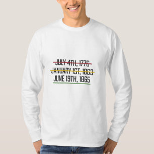 Camiseta Dia da Independência História Negra