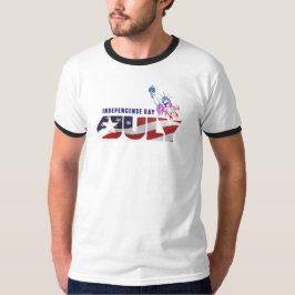 Camiseta Dia da Independência | Men Ringer