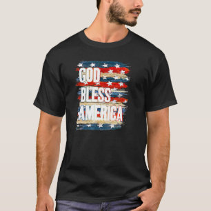 Camiseta Dia Da Independência Na América Do deus abençoe, D