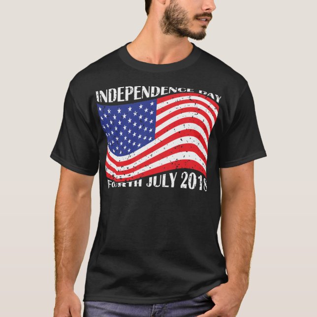Camiseta Dia da Independência & quarto julho de 2018 (Frente)