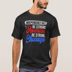 Camiseta Dia da Independência Seja Forte América 4 De Julho