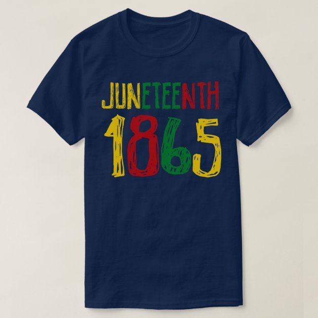 Camiseta Dia da Liberdade 18 de junho de 1865 (Frente do Design)
