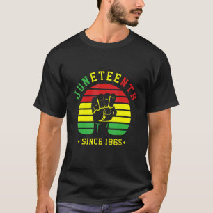 Camiseta Dia da Liberdade Décimo Junto Desde 1865 Black Afr