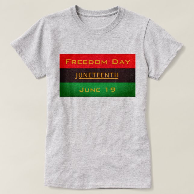 Camiseta Dia da Liberdade Juneteenth (Frente do Design)