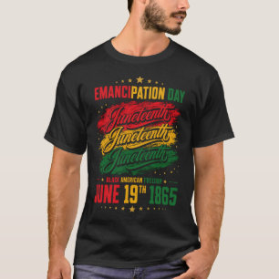 Camiseta Dia da Liberdade Juneteenth - Patrimônio Pan-Afric