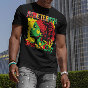 Camiseta Dia da Liberdade Negra de Juneteenth 1865 Loc