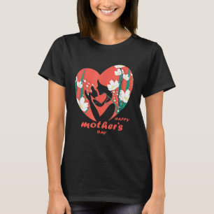 Camiseta Dia Da Mãe Belo Coração Citações Belas E Dizendo P