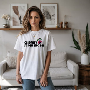 Camiseta Dia da mãe de uma cereja engraçada