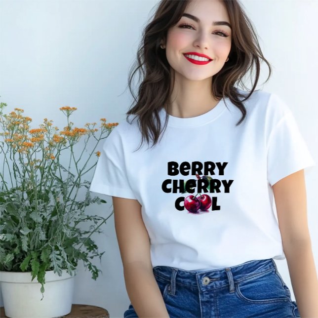 Camiseta Dia da mãe de uma cereja engraçada (Criador carregado)