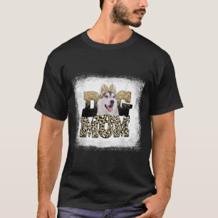 Camiseta Dia da Mãe do Leopardo Irmão Siberiano Husky Mãe