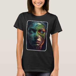 Camiseta Dia da Mãe Terra Ama O Planeta Mulheres Árvores Oc