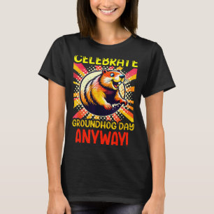 Camiseta Dia da Marmota 2024 Entusiasta 2 de Fevereiro Engr