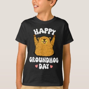 Camiseta Dia da Marmota Divertido e Feliz 2025 _2