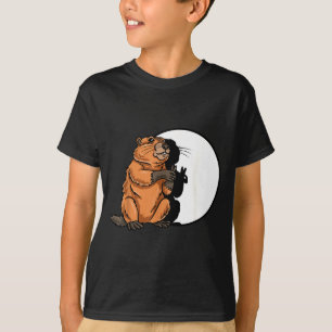 Camiseta Dia da Marmota Sombra Fantoche Roedor Fofo Traje F