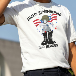 Camiseta Dia da Memória, Lembrar e Honrar