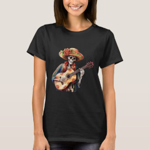Camiseta Dia da Morta Lady Sugar Skull Dia De Los Muerto