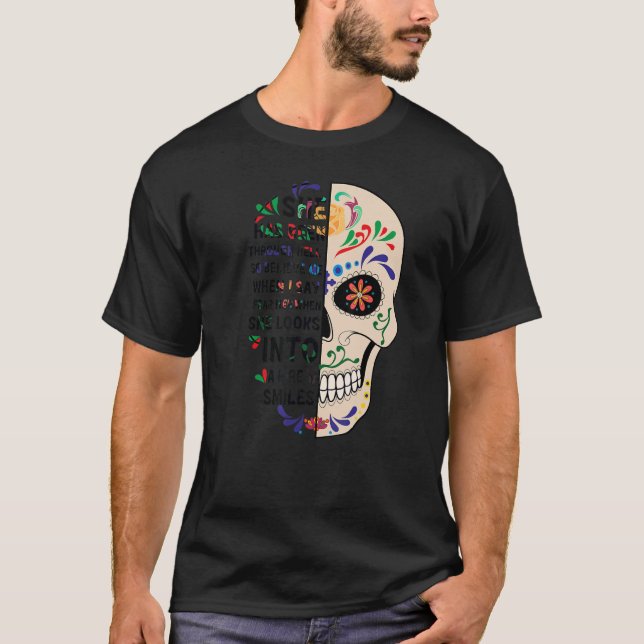 Camiseta Dia da Morte da Día de Muertos Teme a sua Cobra do (Frente)