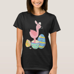 Camiseta Dia da Páscoa de Ovos de Páscoa de Coelhinhos Flam