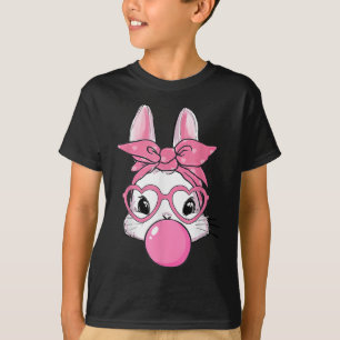 Camiseta Dia da Páscoa de pastilha elástica soprada em coel