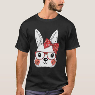 Camiseta Dia da Páscoa dos Óculos-Leopardo Bonitos