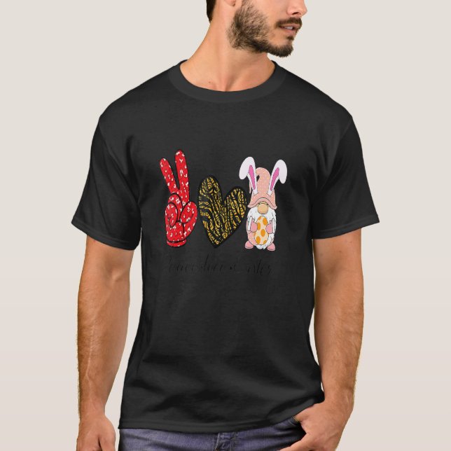 Camiseta Dia da Páscoa Gráfico do Leopard da Páscoa do Peac (Frente)