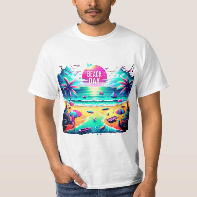 Camiseta Dia da praia (Frente)