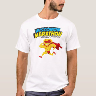 Camiseta Dia da raça de maratona de Wisconsin