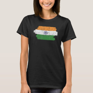 Camiseta Dia da República da Índia Bandeira Hindustani Índi