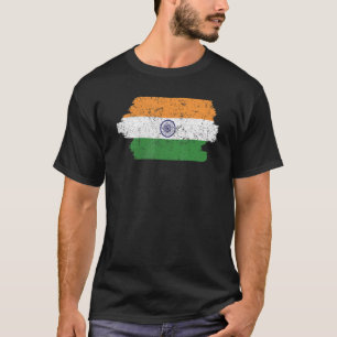Camiseta Dia da República da Índia Hindustani Bandeira Indi
