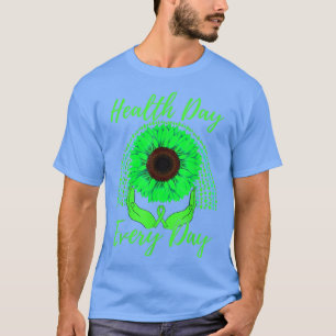 Camiseta Dia da Saúde Dia a Dia Sensibilização Mental Sunfl