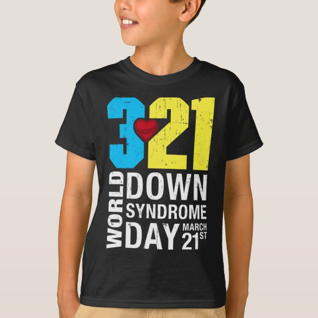 Camiseta Dia da Síndrome de Down 21 de março Síndrome de Do (Frente)