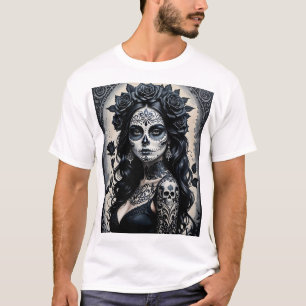 Camiseta Dia da Teia do Crânio do Açúcar Morto