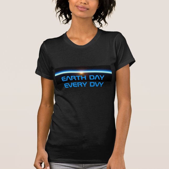 Camiseta Dia da Terra 2012 - A Linha Azul Fina - Close-up (Frente)
