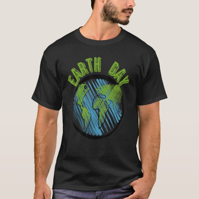 Camiseta Dia da Terra 2022 Ir Planeta É o Dia da Terra Todo (Frente)