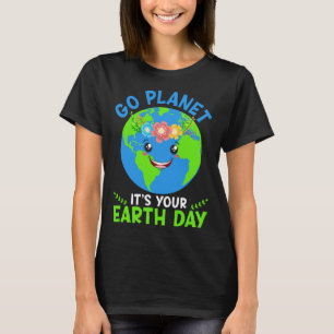 Camiseta Dia da Terra 2023 Restaurar a Natureza Ir para o P