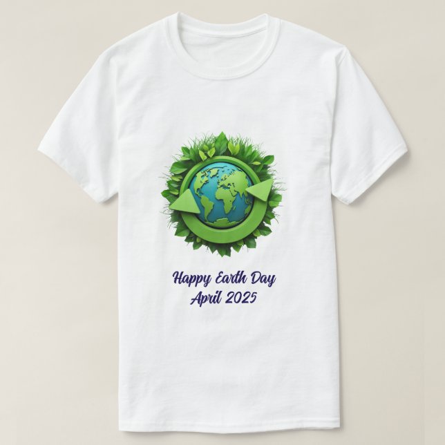 Camiseta Dia da Terra 2025 (Frente do Design)