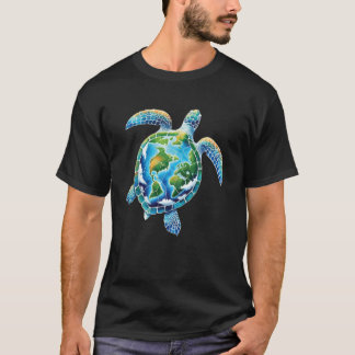 Camiseta Dia da Terra 2025 Tartaruga Marinha Salve O Planet