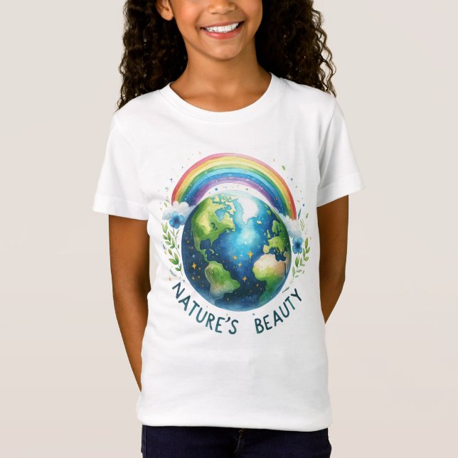 Camiseta Dia Da Terra 22 De Abril Seja gentil Com O Planeta (Frente)