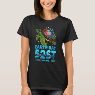 Camiseta Dia da Terra 52ruas Aniversário de 2022 Turtle Pla
