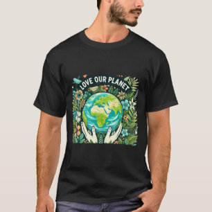 Camiseta Dia da Terra Amamos Nosso Planeta