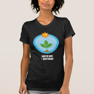 Camiseta Dia da Terra = aniversário