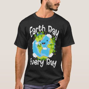 Camiseta Dia da Terra Bonita Todos os Dias Salve Nosso Plan