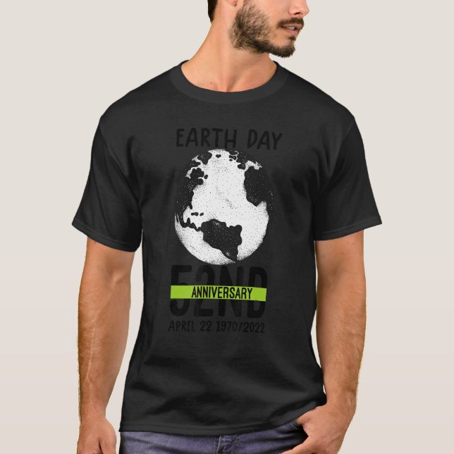 Camiseta Dia da Terra Cute 52º Aniversário 2022 Happy Earth (Frente)