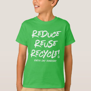 Camiseta Dia da Terra diário no t-shirt do menino