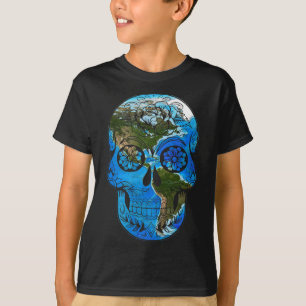 Camiseta Dia da Terra do Crânio do Açúcar - Dia da Terra Mo