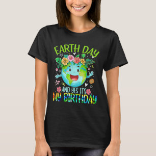 Camiseta Dia da Terra e Sim É Meu Aniversário Tee Terra Eng