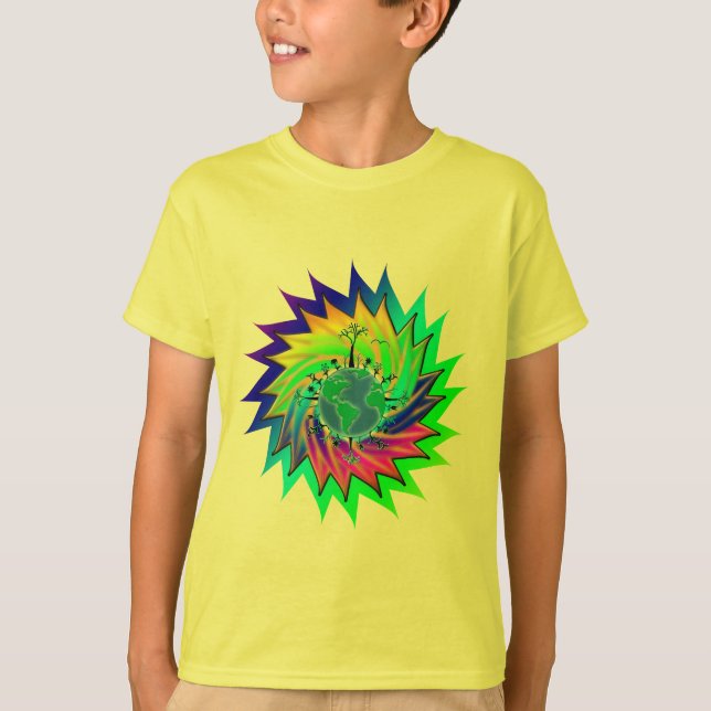 Camiseta Dia da Terra ~ Explosão Solar (Frente)