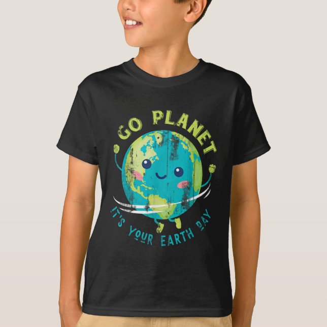 Camiseta Dia da Terra Fofo  (Frente)