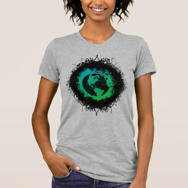 Camiseta Dia da Terra Grunge (Frente)