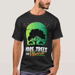 Camiseta Dia da Terra Mais Árvores Consciência Ambiental